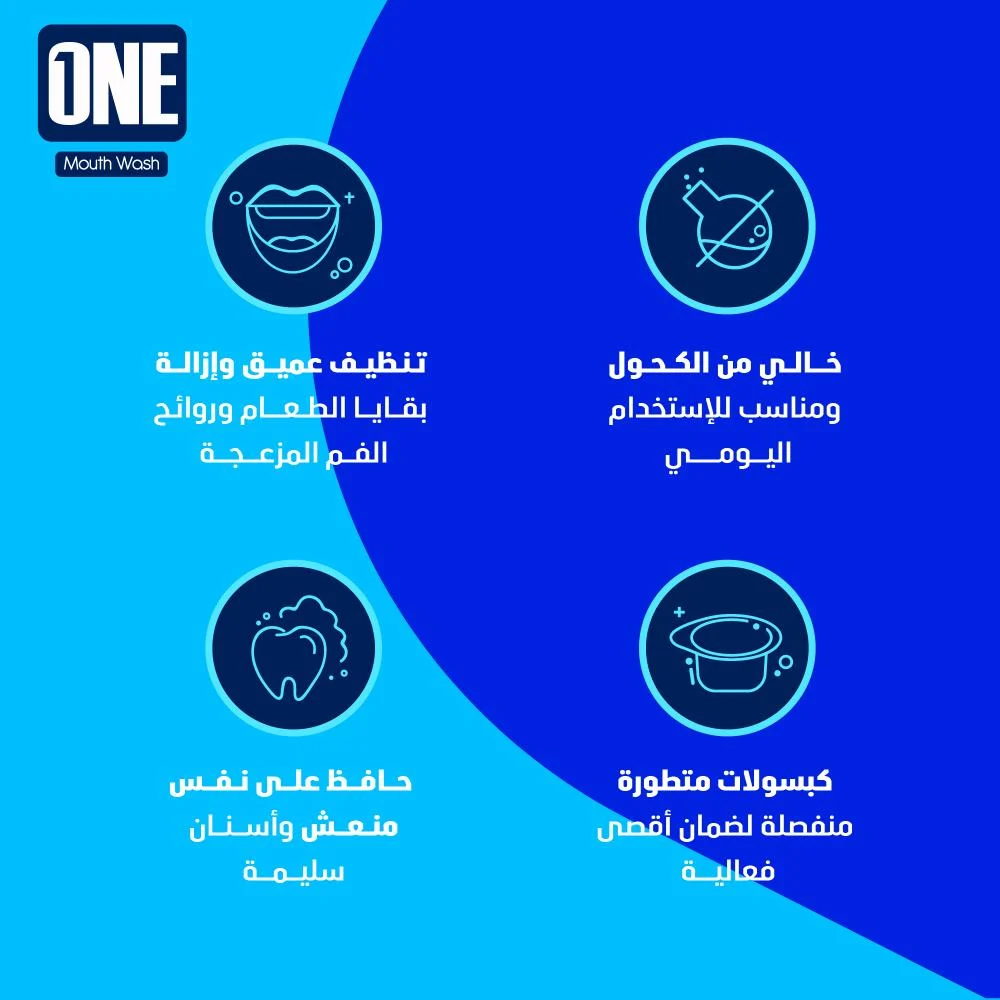  غسول فم بنكهة التوت 20 كبسولة 15 مل - ون 