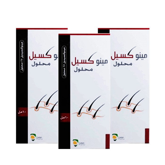  Minoxil solution 5% to treat hair loss in men, offer 3 pieces - Dallah Pharma 