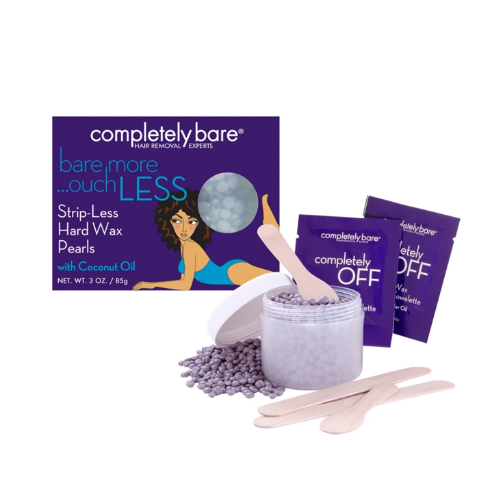  Completely Bare Hard Wax Beads for Face & Body | Sensitive Skin Hair Removal 