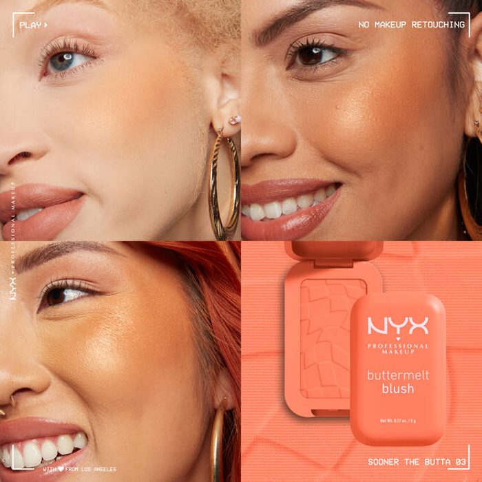  NYX Buttermelt Blush Powder Shade 03 My Son The Bootah 