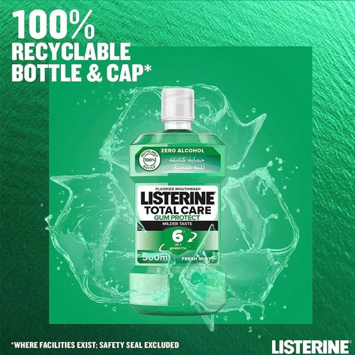  Listerine Mouthwash Mint 250ml 