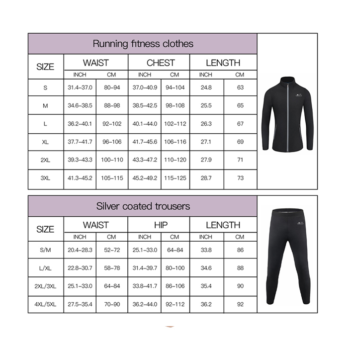  Thermal Sauna Suit Size XL - orkon 