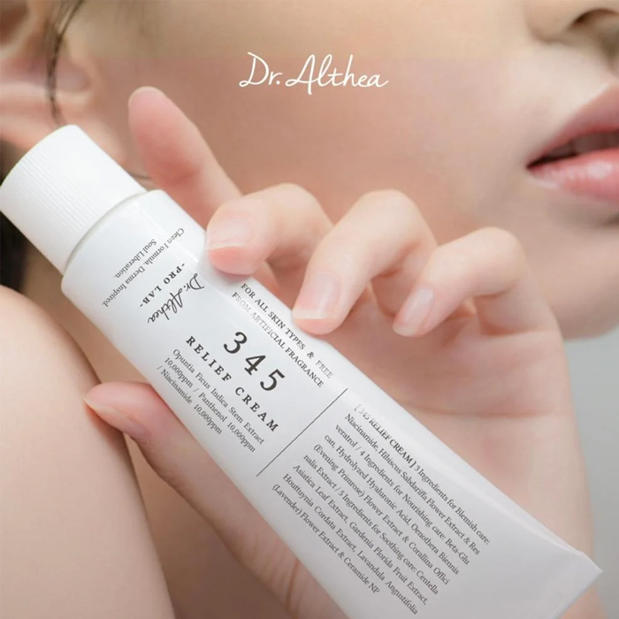  Relief 345 Intensive Moisturizing and Repairing Cream for All Skin Types 50ml - Dr. Althea 
