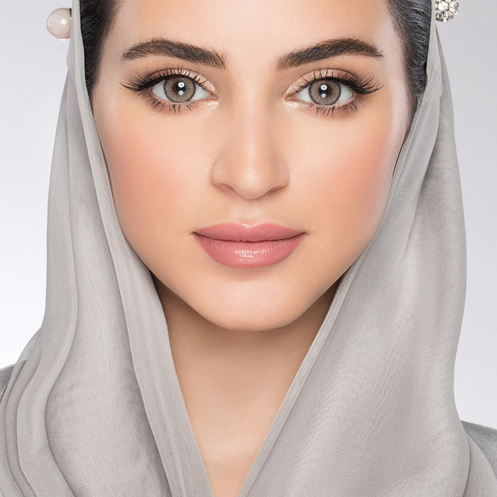  لنس مي - عدسات تجميلية + محلول لون كافيه 
