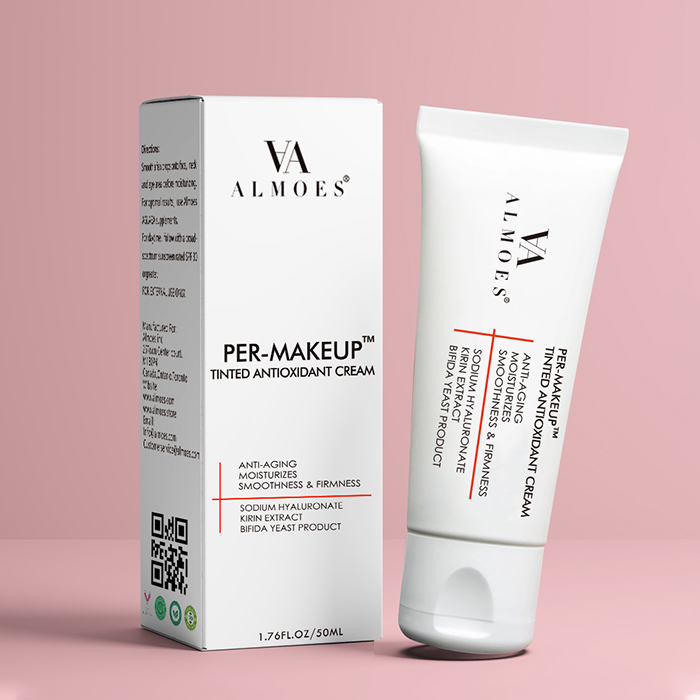  Moisturizing cream for the skin with a nourishing formula before makeup, antioxidant 50 ml - Almoes 
