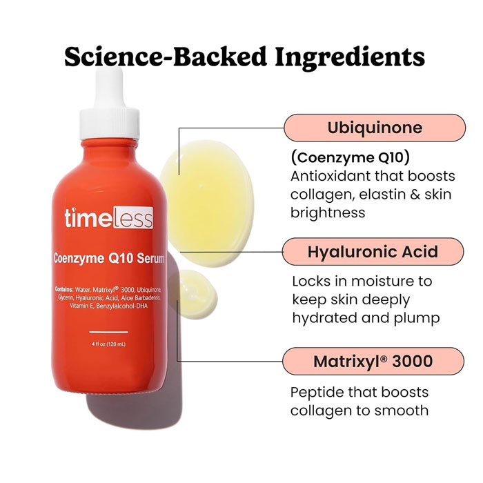  Timeless Coenzyme Q10 & Hyaluronic Acid Serum 120ml - OA2071 
