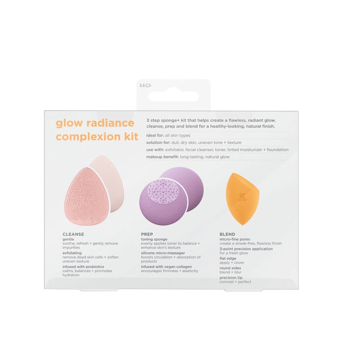  Glow Radiance Skin Sponge Set - Real Techniques 