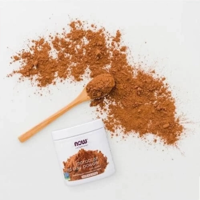  Red Clay Powder Moroccan Pure Powder NOW foods 