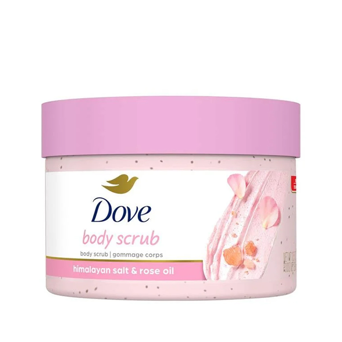  Dove Body Scrub with Himalayan Salt and Rose Oil Extract 298g 
