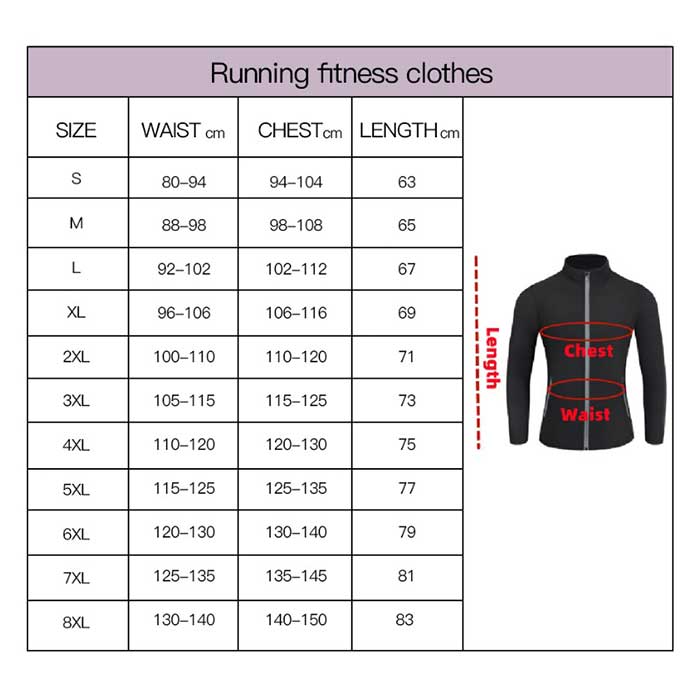  Thermal Sauna Suit Size 5XL - orkon 