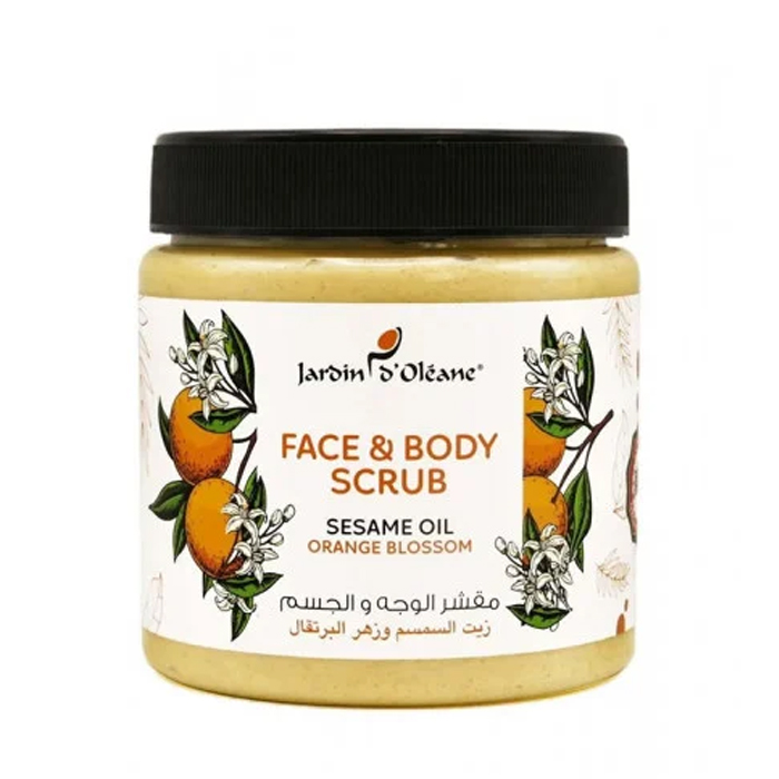  Garden Oleane Sesame Oil & Orange Blossom Face & Body Scrub 