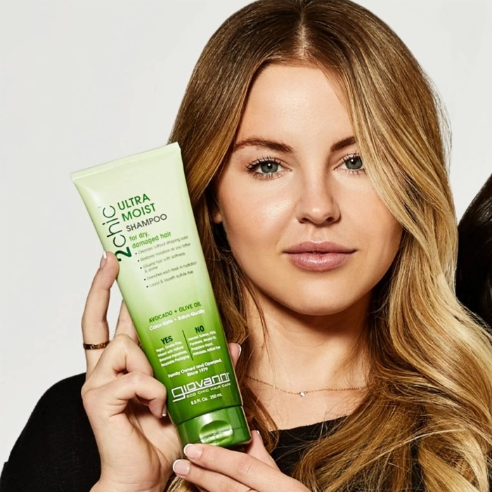 Ultra-moisture shampoo for dry and damaged hair with avocado and olive oil 250ml - Giovanni 