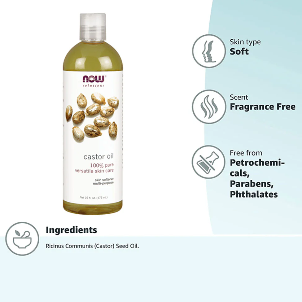  Castor Oil Versatile Skin Care 118 ML - NOW FOODS 