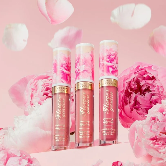  Flower Garden Lip Gloss 01 Delicate Rose 4.5ml - Eveline 