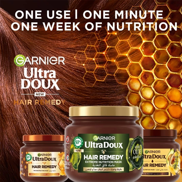  Garnier Ultra Doux Mythic Olive Nourishing Hair Mask 340ml 