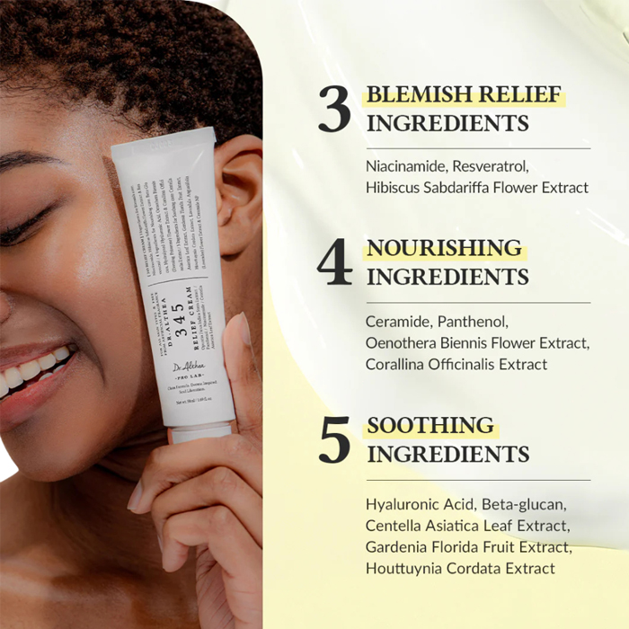  Relief 345 Intensive Moisturizing and Repairing Cream for All Skin Types 50ml - Dr. Althea 