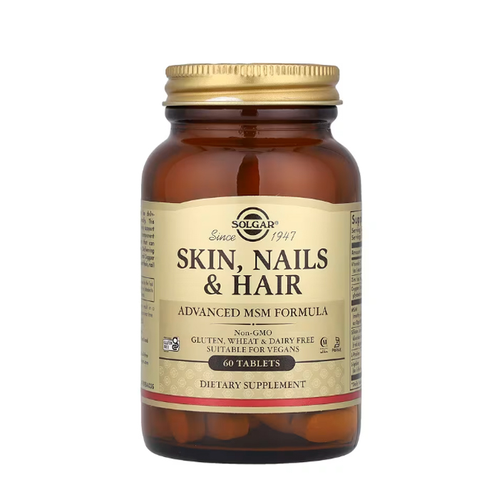  MSM Skin, Nails & Hair Advanced Formula 60 Capsules - Solgar 