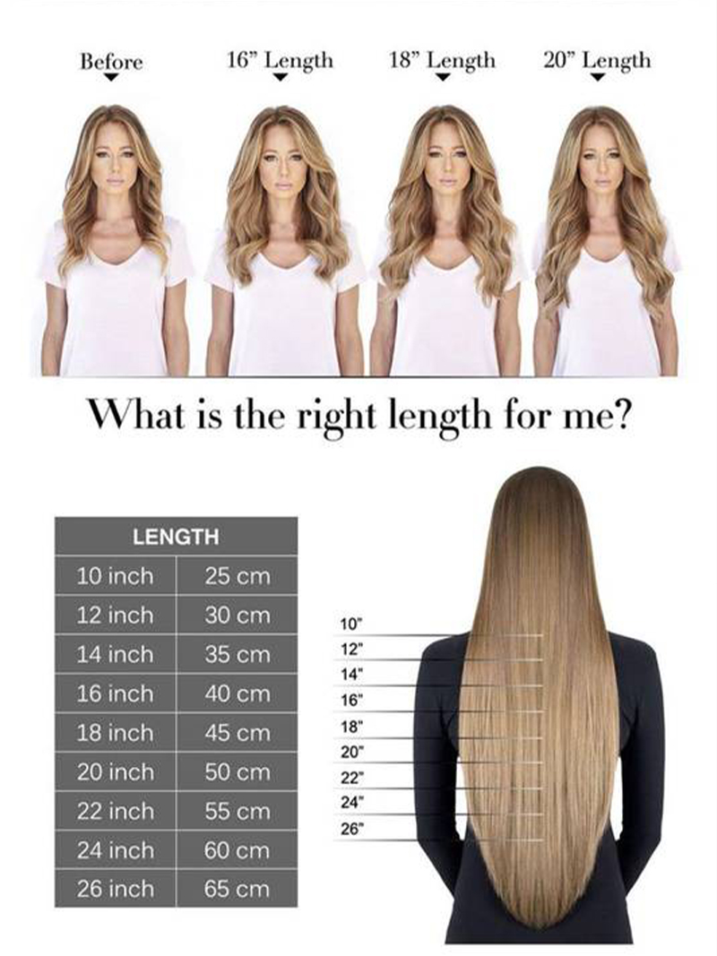  كلبسات سيملس طول 24 انش وزن 250 غرام شعر طبيعي
