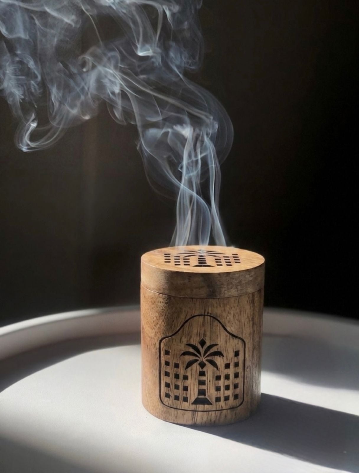 مبخرة نخلة نجد الخشبية