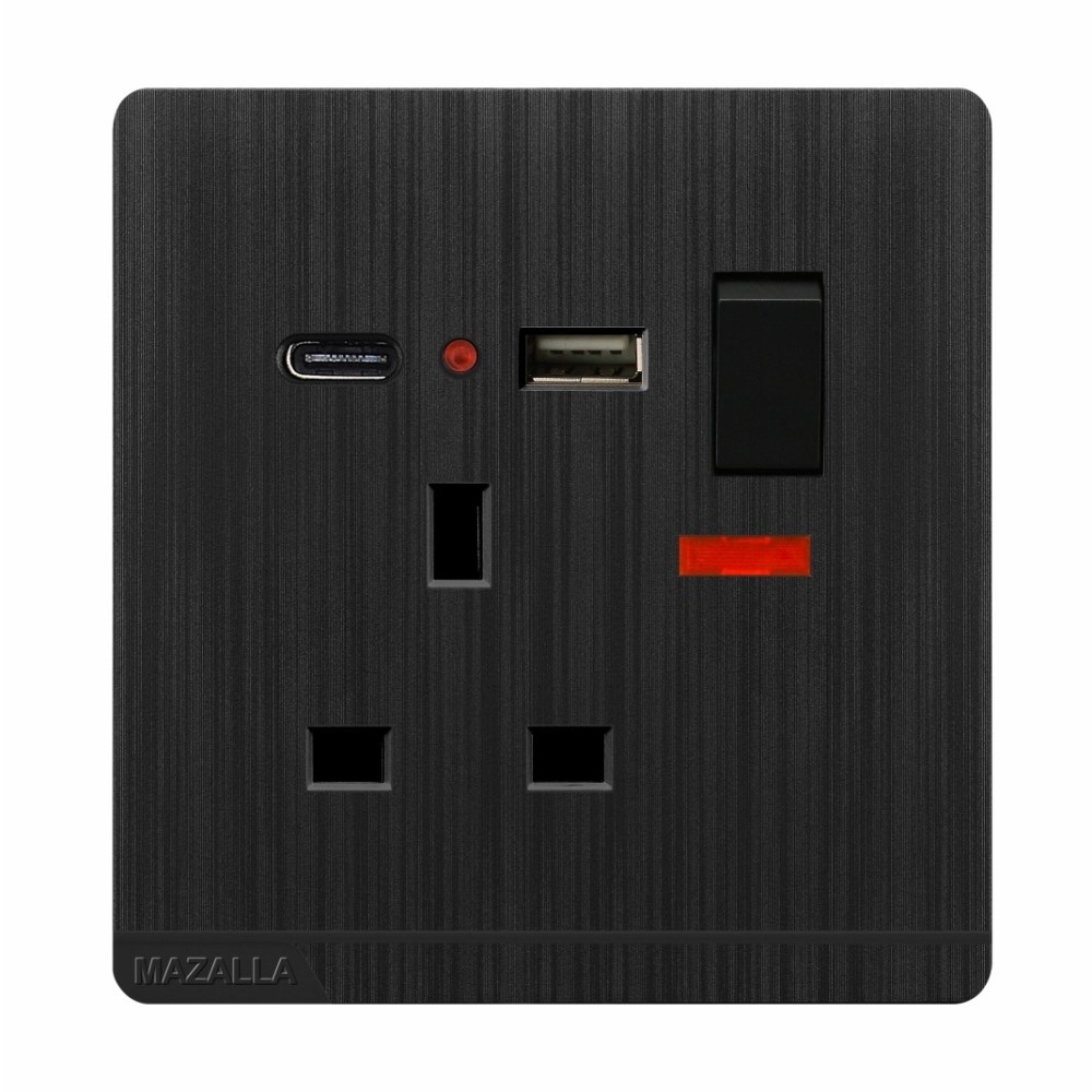 13A + USB + TYPE C