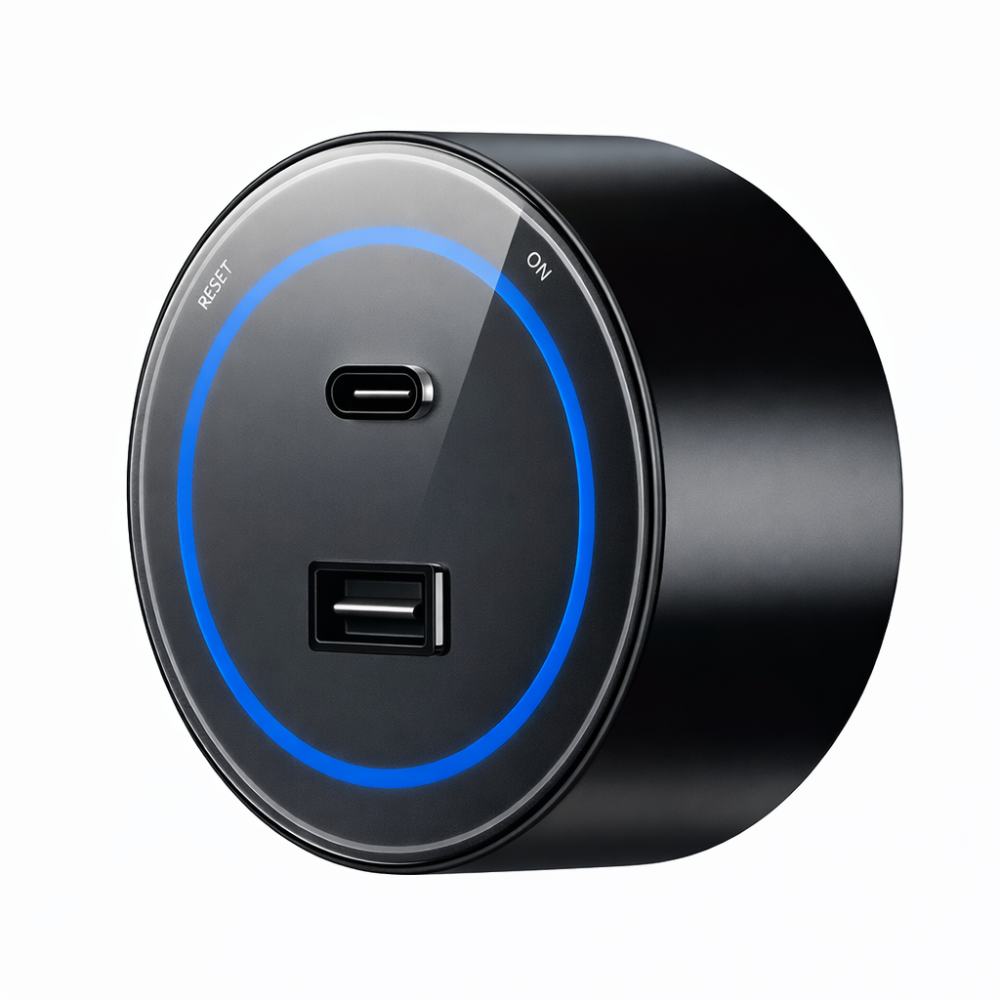 فيش USB و تايب سي تراك اسود