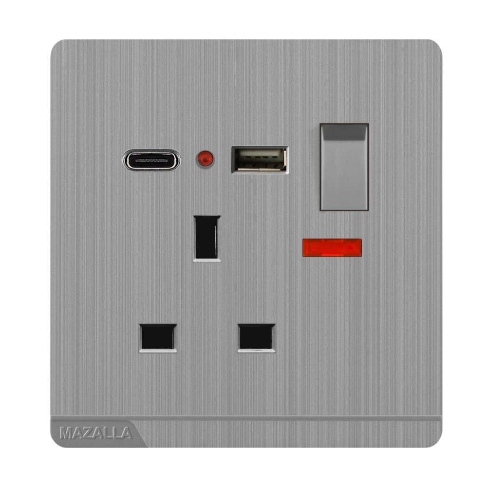 13A + USB + TYPE C