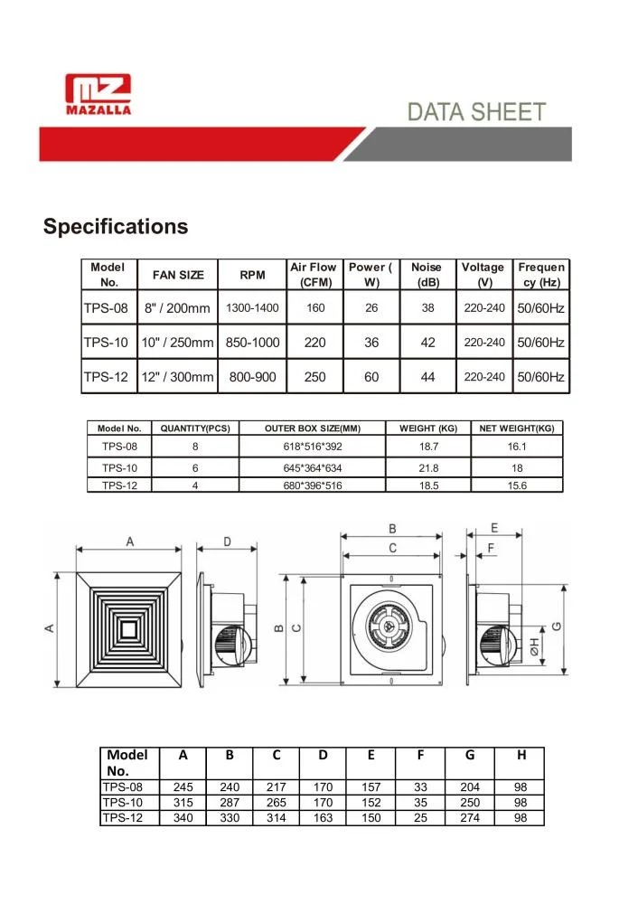 12 MZ Iron Ceiling Decorative Hood