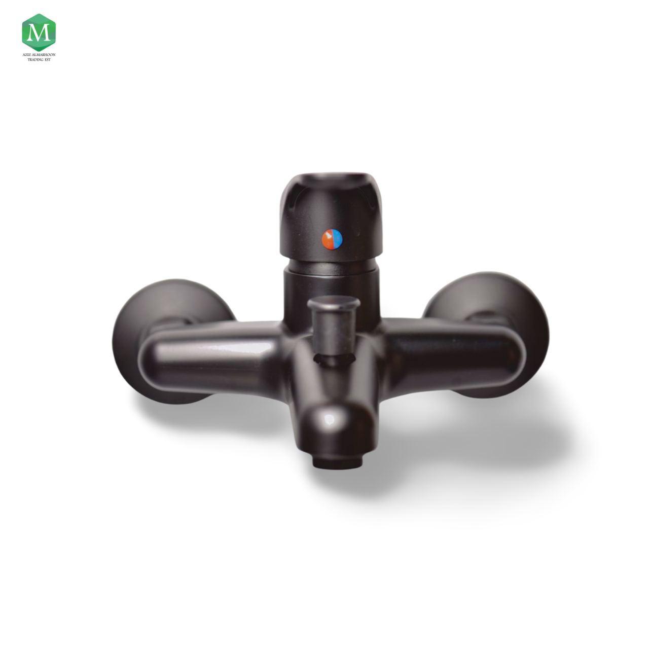 Black shower mixer