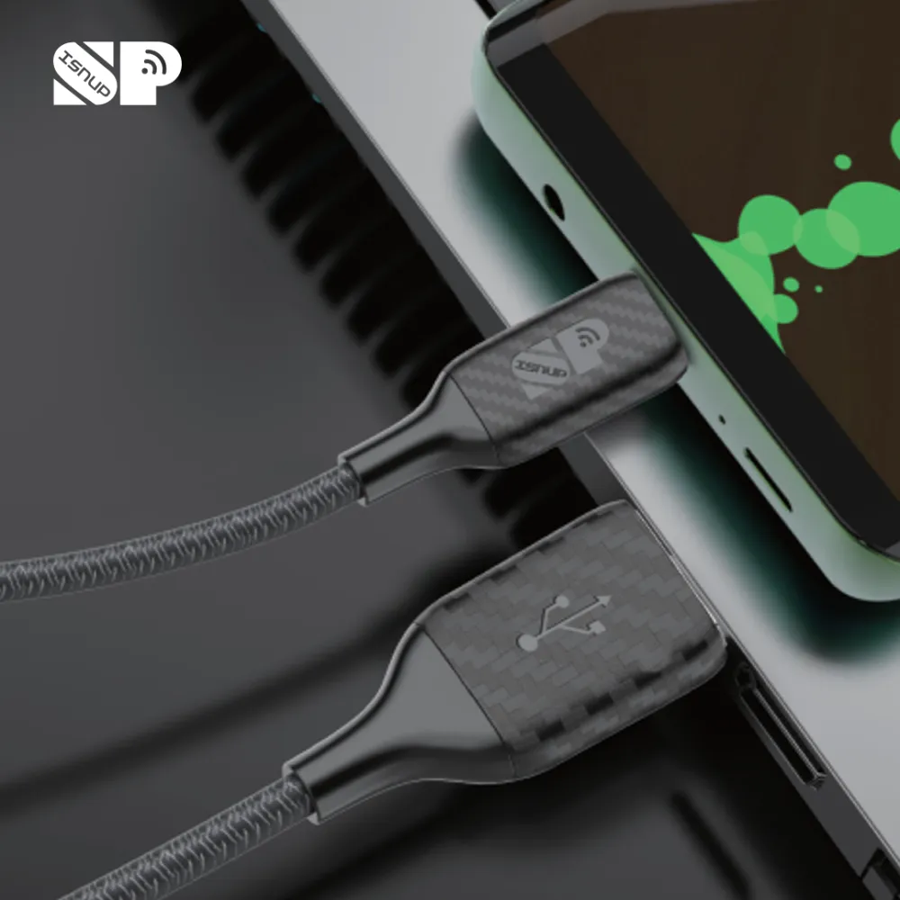 كابل مايكرو USB قماش 1 متر من سبون