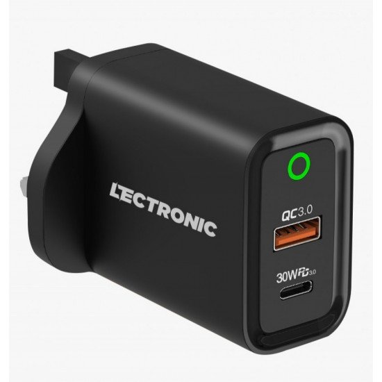شاحن جداري ليكترونيك 30W منفذين USB\PD