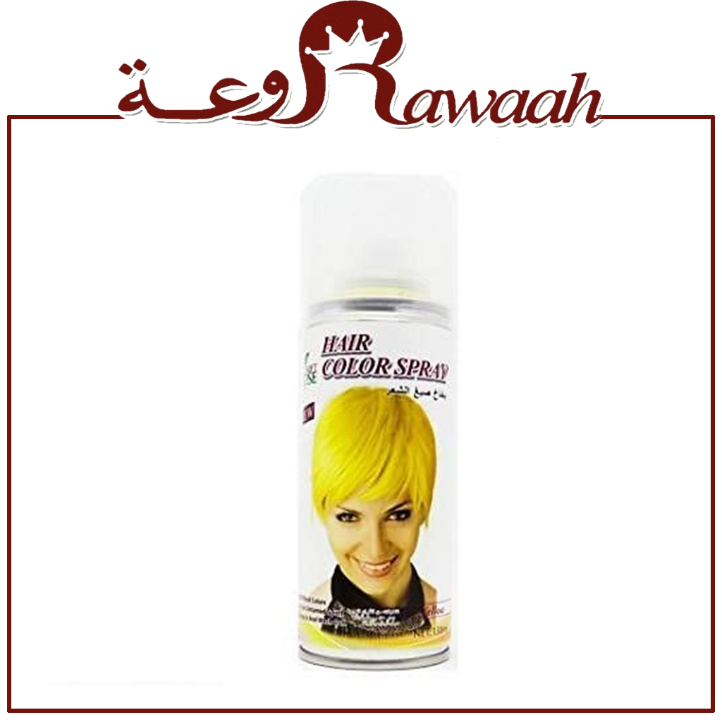صبغة بخاخ مؤقت لتلوين الشعر - اصفر yellow 