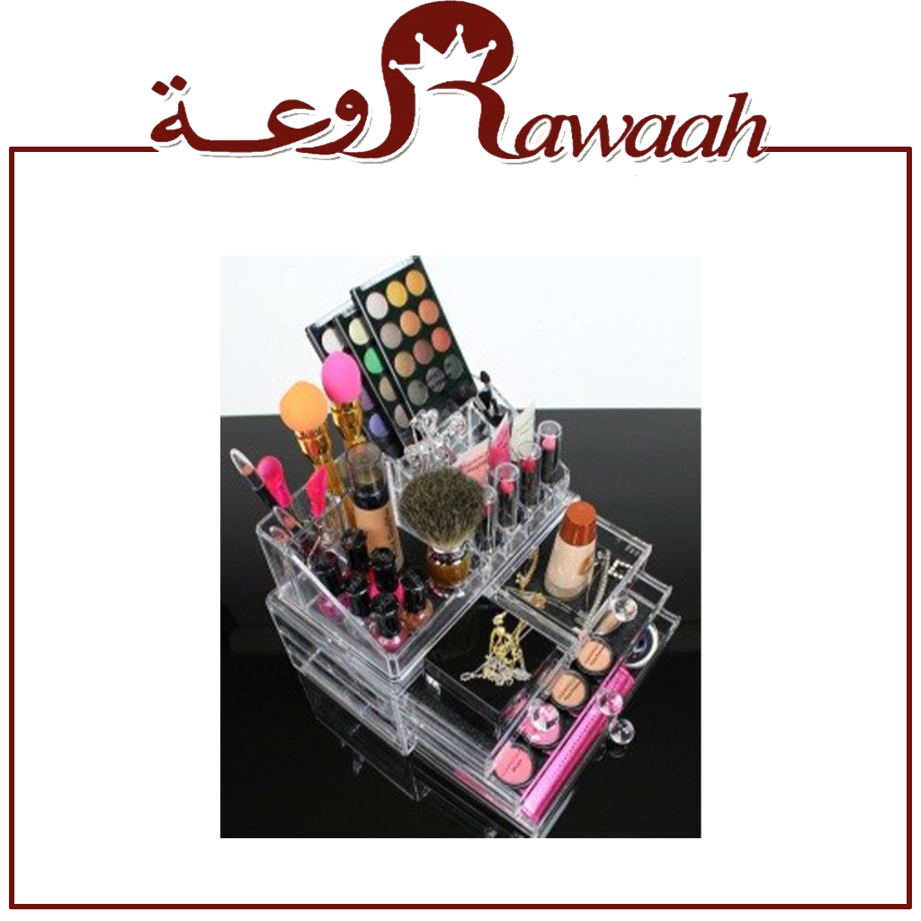 منظم للمكياج أدوار مع أدراج