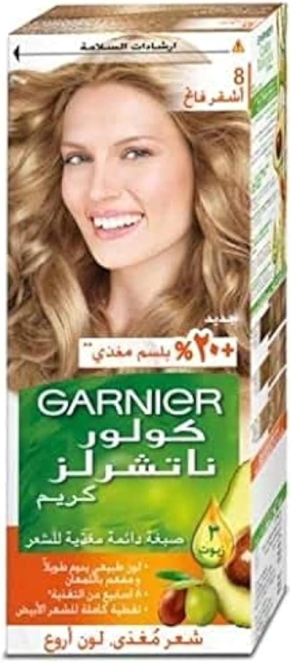 غارنيه صبغة للشعر  اشقر فاتح 8/0