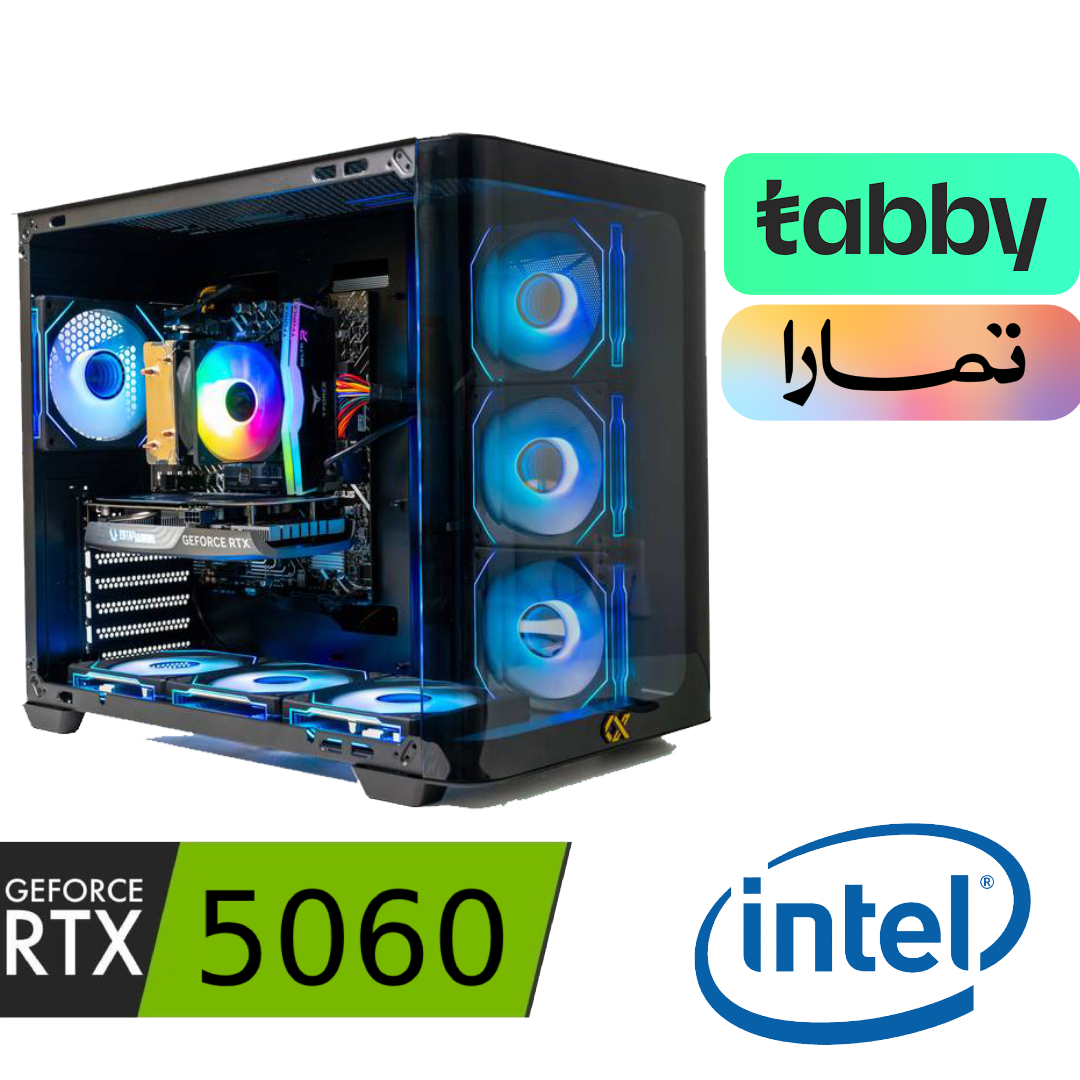 تجميعة بي سي قيمنق 5060 ومعالج Intel