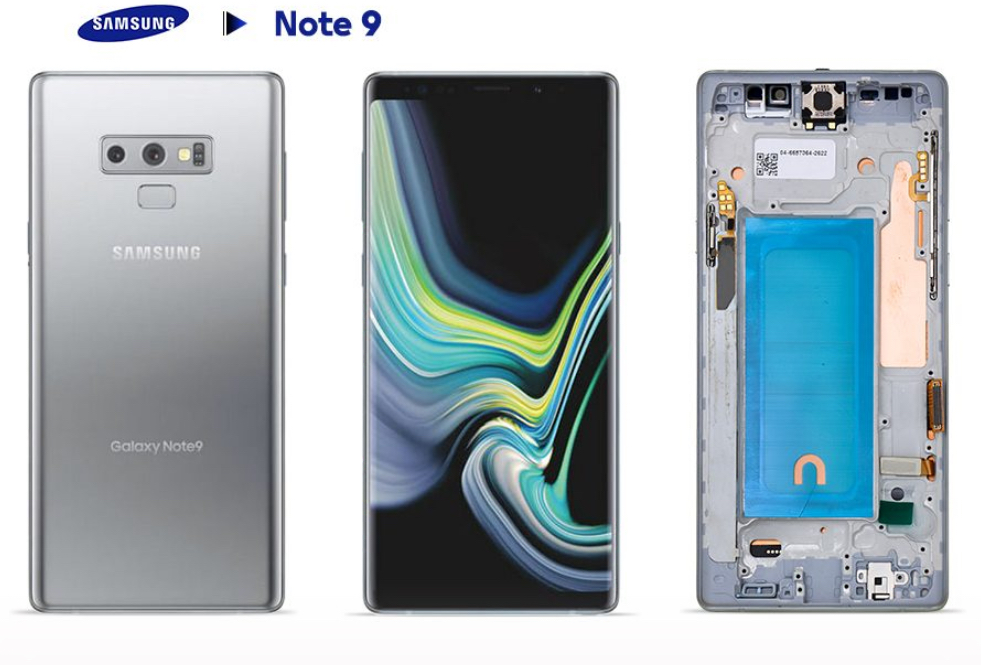 Samsung Note 9 screen