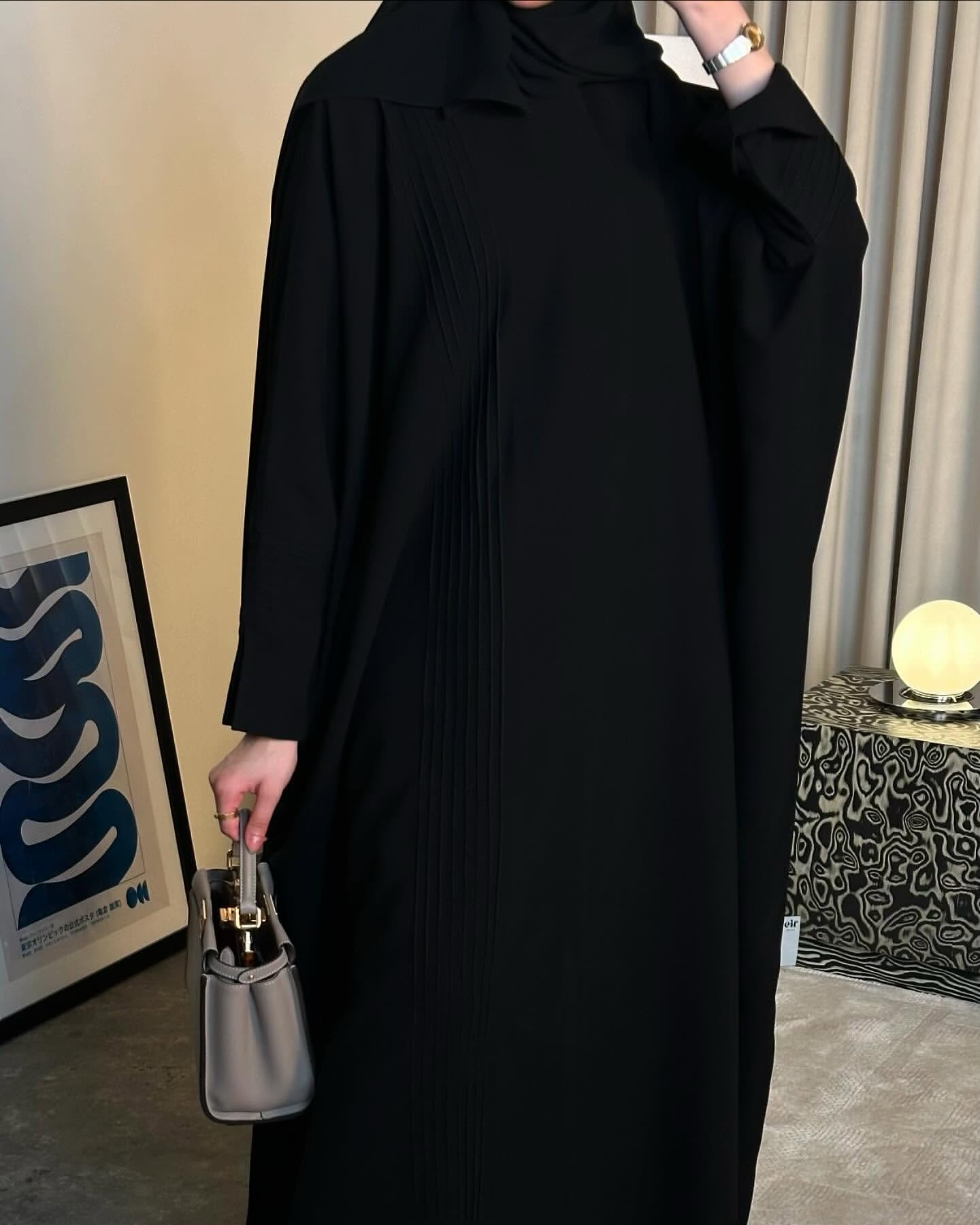 عباية سوداء سادة
