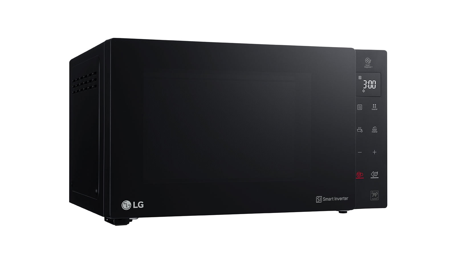 ميكروويف LG سعة 25 لتر مزود بتوقيت للتحكم في مدة الطهي.