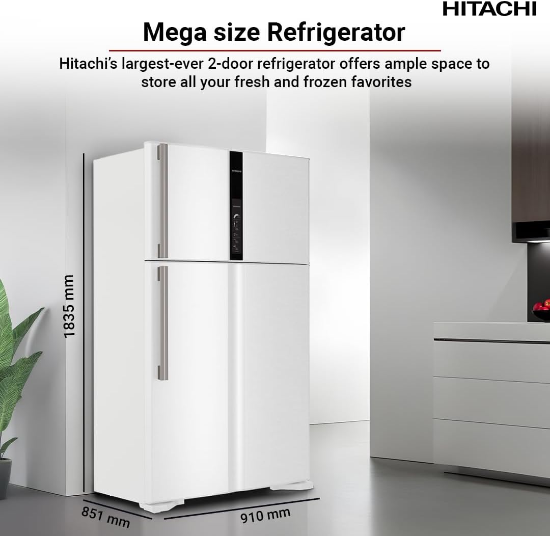 ثلاجة HITACHI هيتاشي 21.2 قدم تايلندي - ثلاجة كبيرة