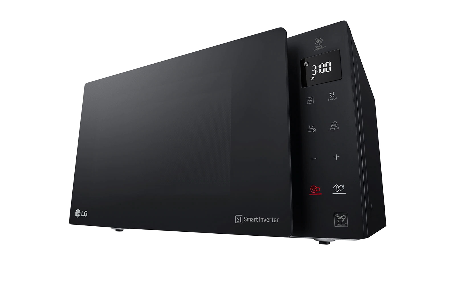 ميكروويف LG بسعة 25 لتر، مزود بمؤقت لتسهيل الاستخدام اليومي.