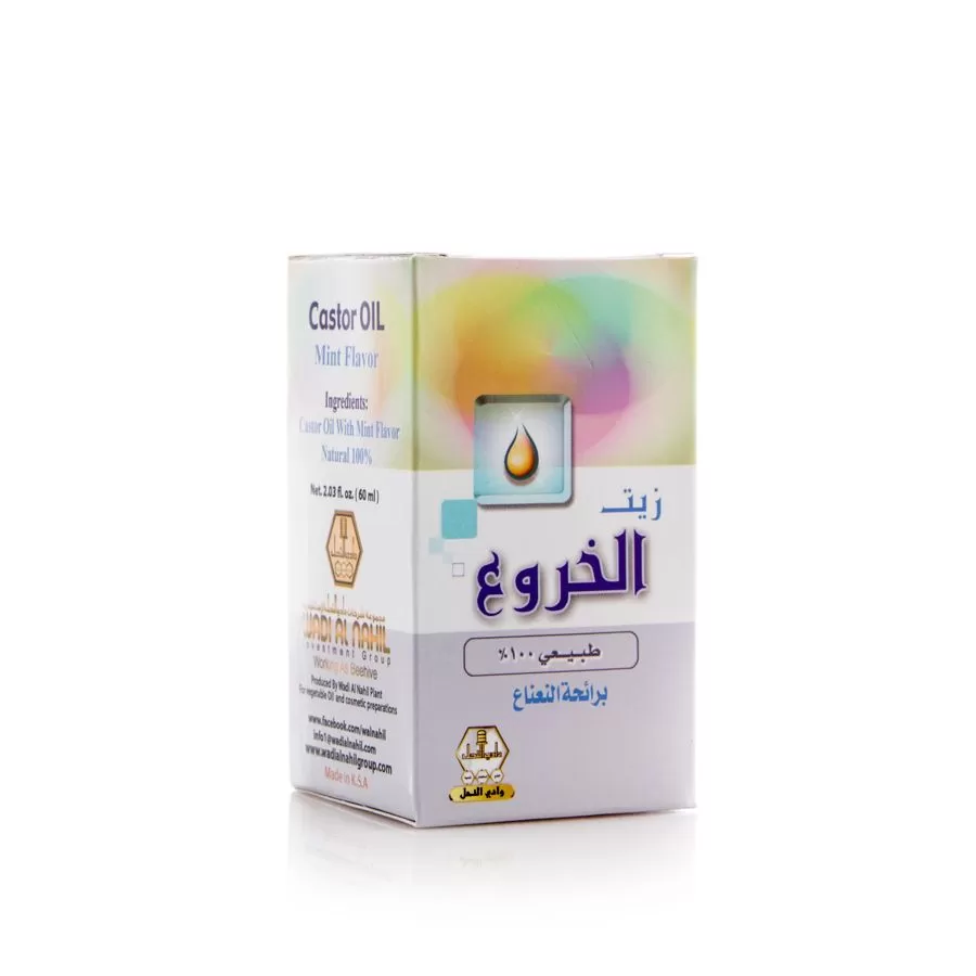 وادي النحل زيت خروع نعناع 60مل
