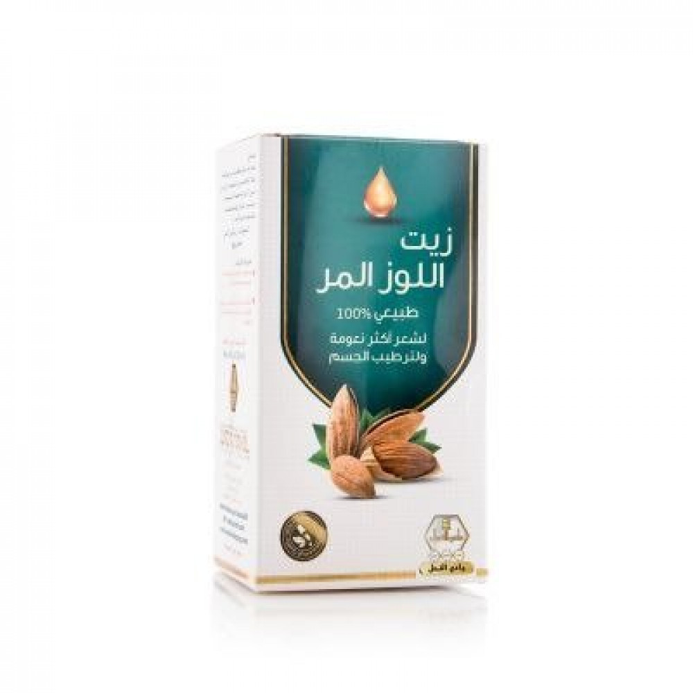 وادي النحل زيت اللوز المر للشعر والجسم من وادى النحل - 125 مل
