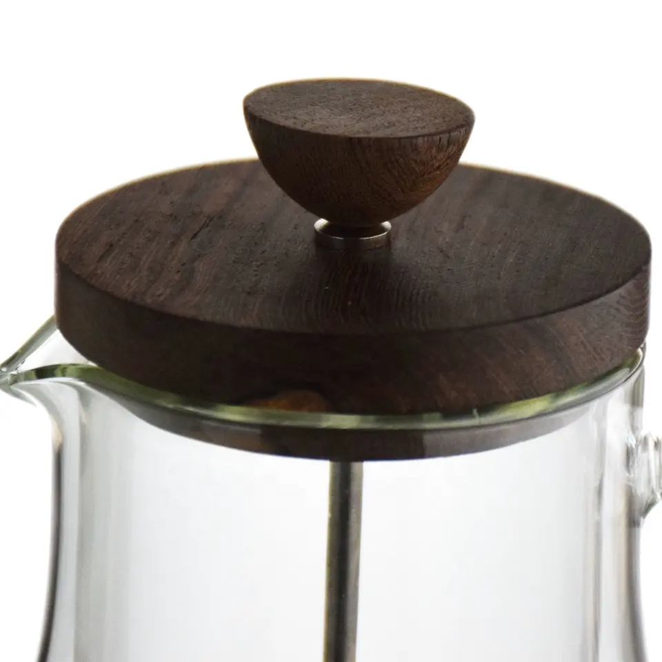 350ml glass French press for professional hand brewing