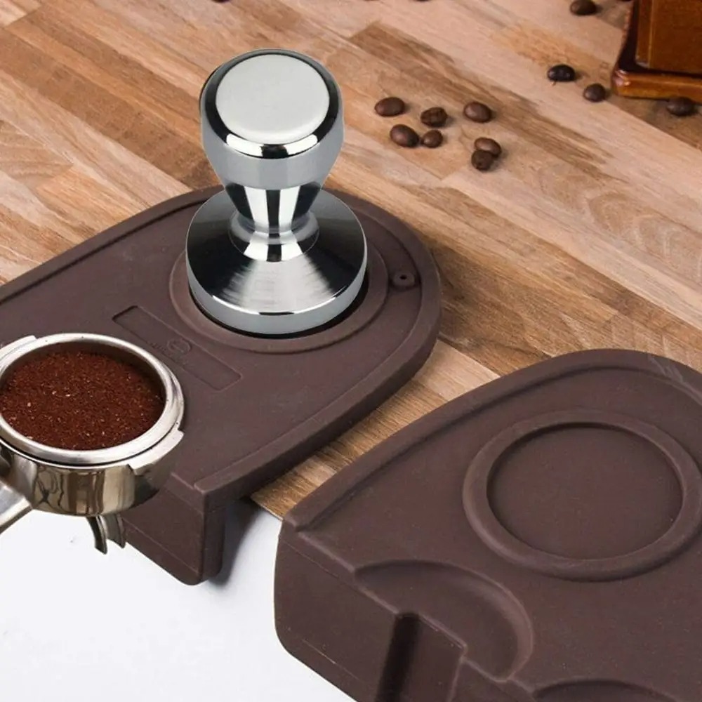 51 mm polished stainless coffee tamper