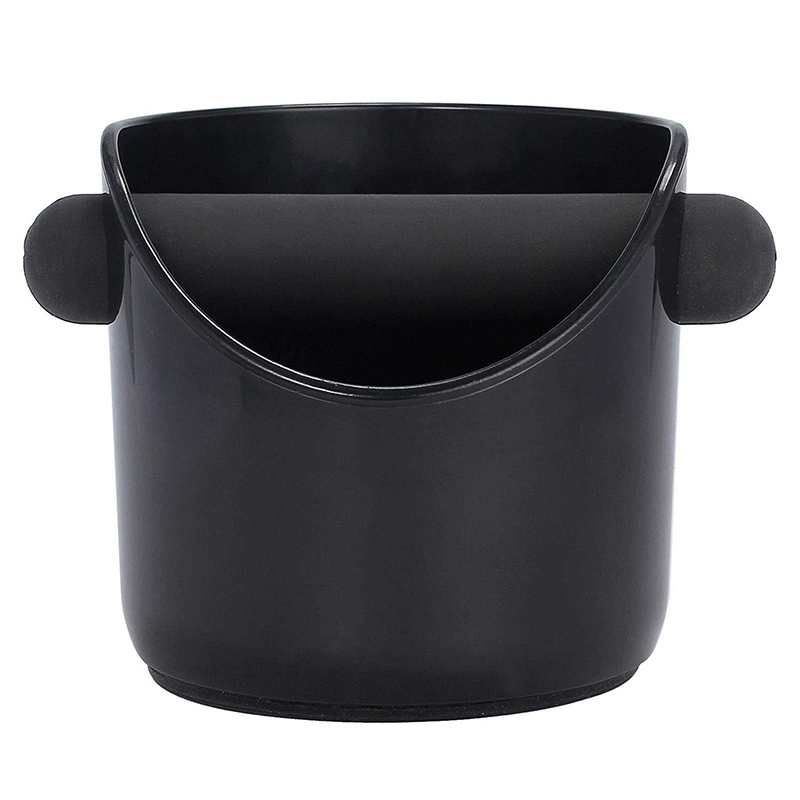 Black Knock Box for Easy Used Coffee Disposal
