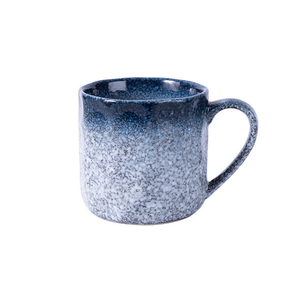 Honeycomb coffee cup 350ml in elegant blue-grey