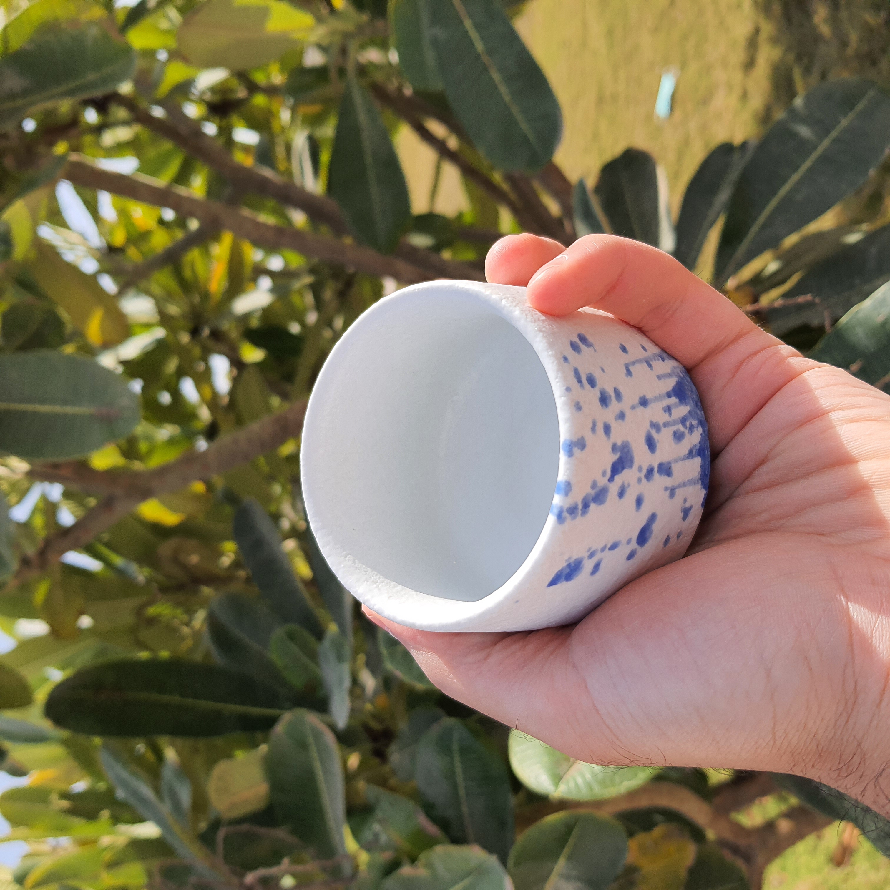 190ml cup for hot and cold drinks, elegant stony design and high quality