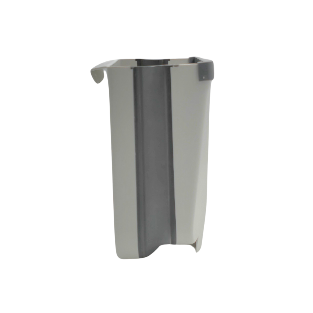 Grey Foldable Kitchen Trash Can, Wall-Mounted