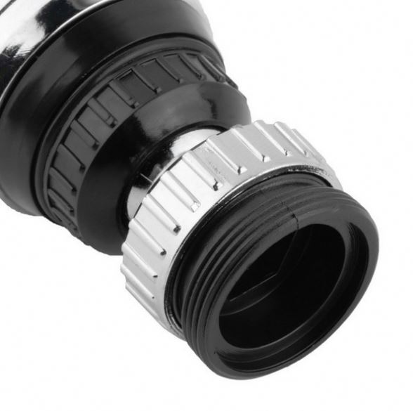 360-degree rotation for optimal water flow angle