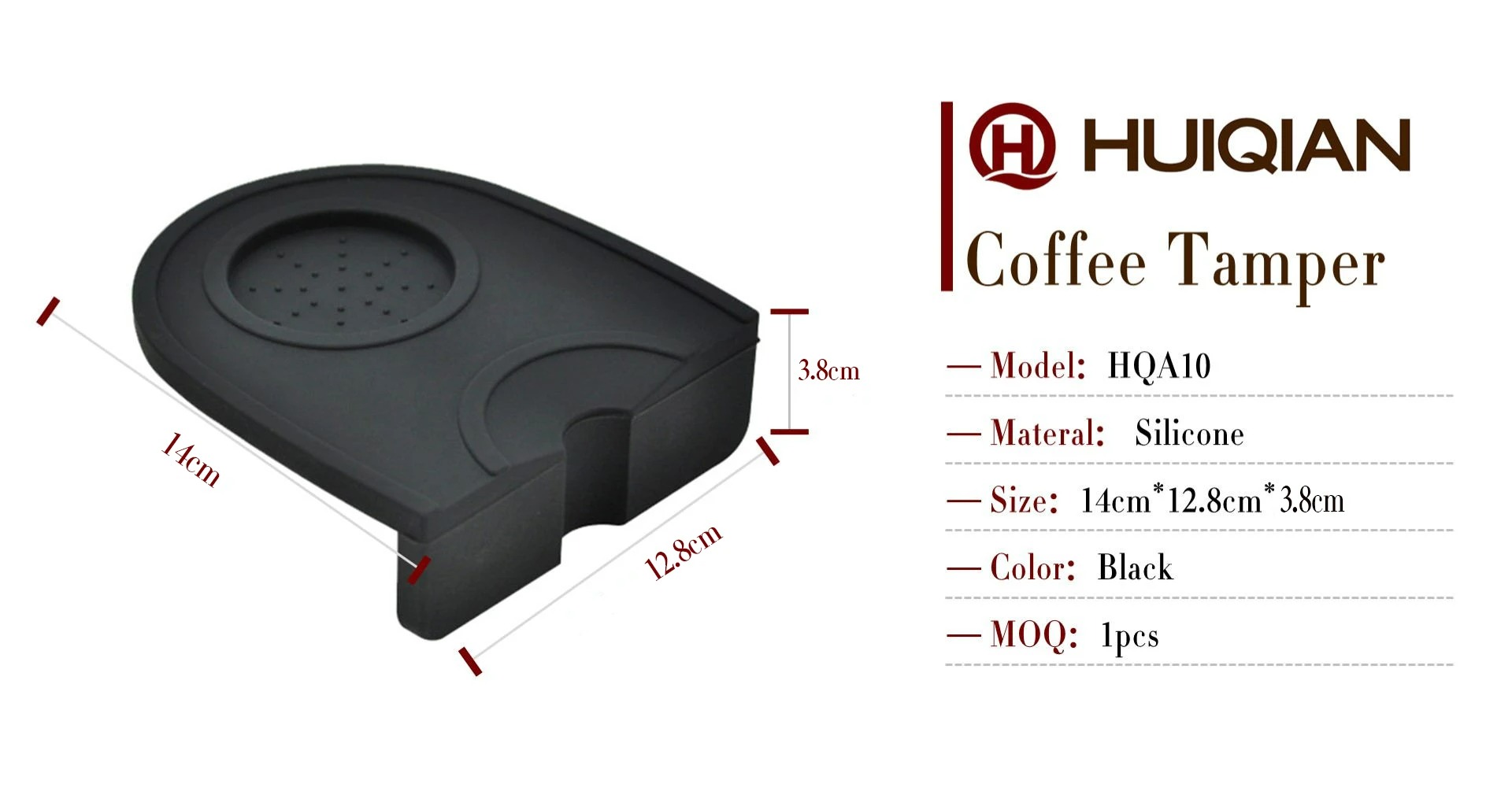 Sturdy Tamper Base Easy to Clean for Home or Café