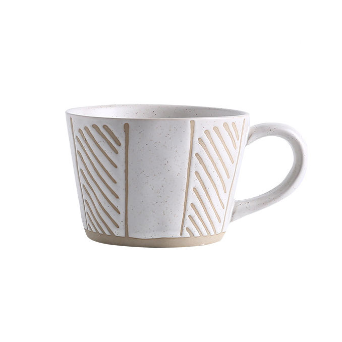 360ml Patterned Coffee Cup with Elegant Design